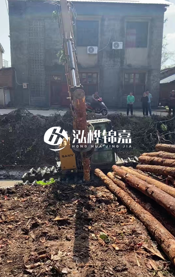 宜春挖機打木樁專業(yè)施工-打地基松木樁和水泥樁哪個更好？